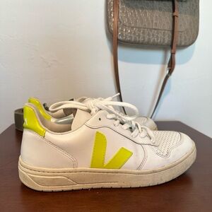 Veja V-10 Leather Sneakers